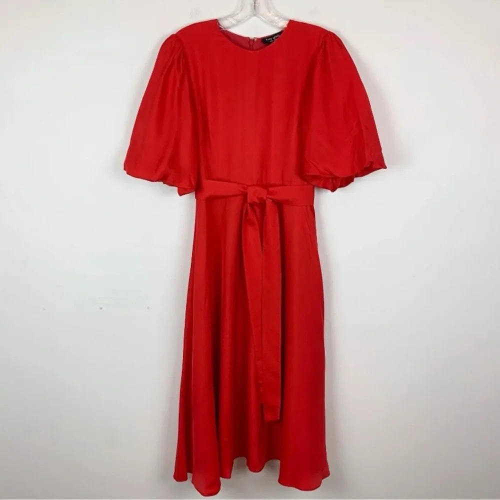 NWT Kate Spade Matinee Silk Blend Midi Dress. $378 - Picture 2 of 16